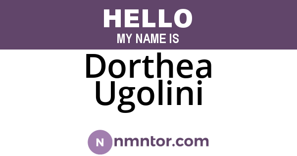 Dorthea Ugolini