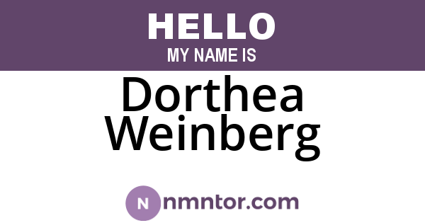 Dorthea Weinberg