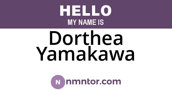 Dorthea Yamakawa