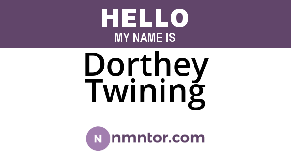 Dorthey Twining