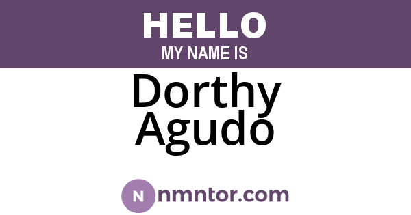 Dorthy Agudo