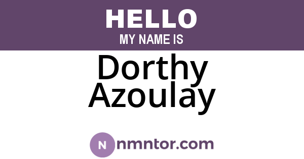 Dorthy Azoulay