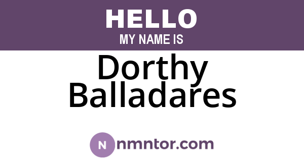 Dorthy Balladares
