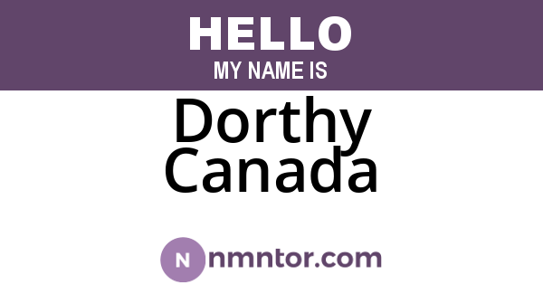 Dorthy Canada