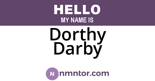 Dorthy Darby