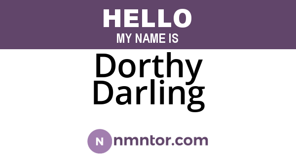 Dorthy Darling