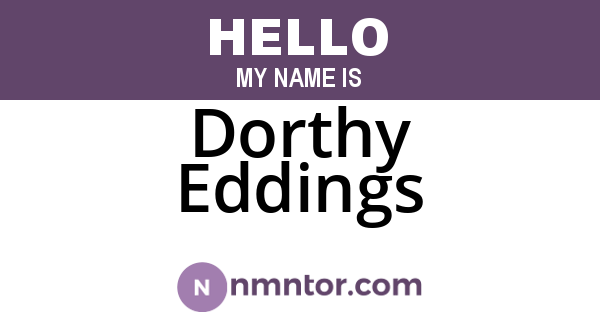 Dorthy Eddings