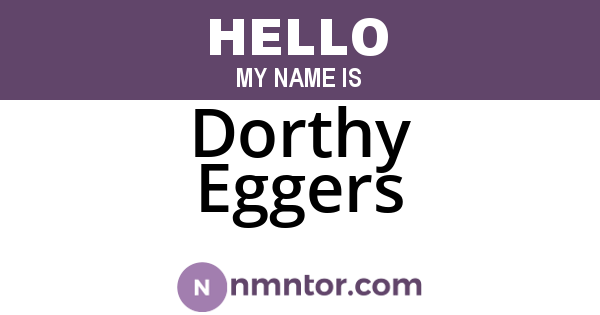 Dorthy Eggers