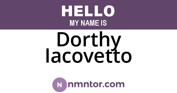 Dorthy Iacovetto