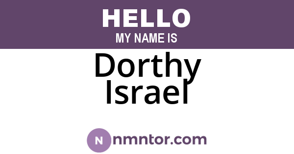 Dorthy Israel
