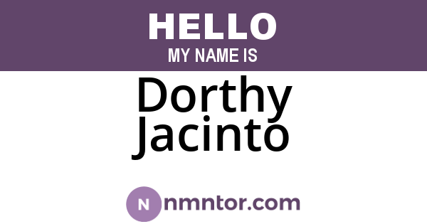 Dorthy Jacinto