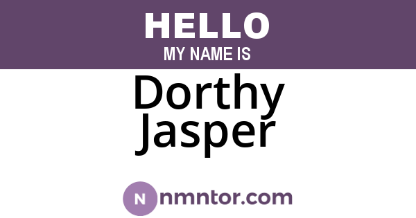 Dorthy Jasper