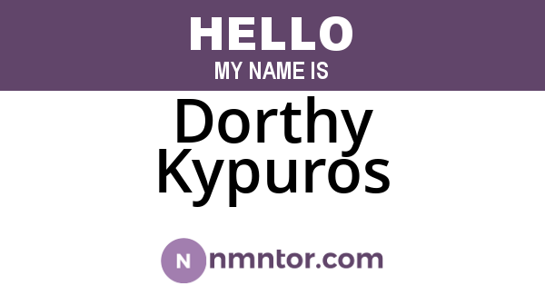 Dorthy Kypuros