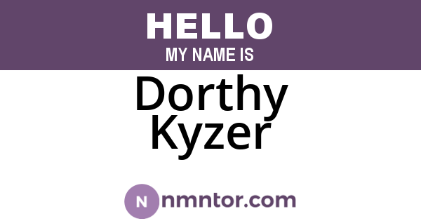 Dorthy Kyzer