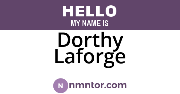 Dorthy Laforge