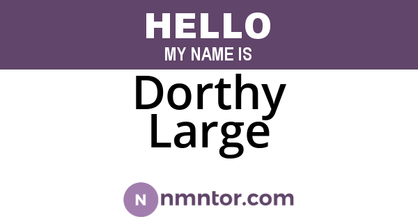 Dorthy Large