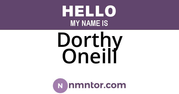 Dorthy Oneill