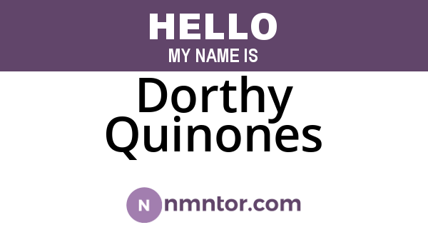 Dorthy Quinones