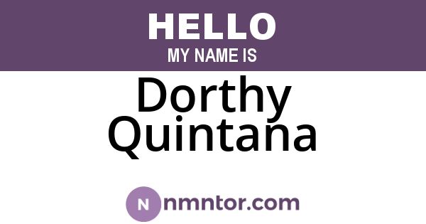 Dorthy Quintana