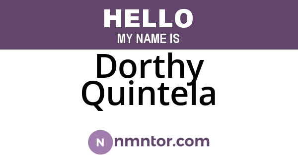 Dorthy Quintela