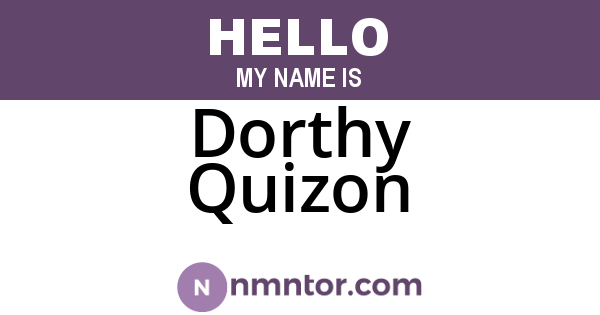 Dorthy Quizon