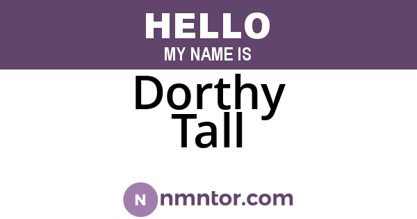 Dorthy Tall
