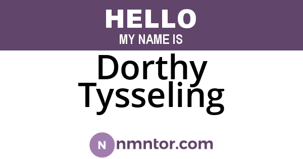 Dorthy Tysseling