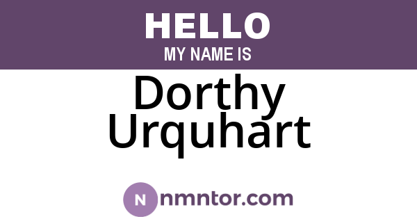 Dorthy Urquhart