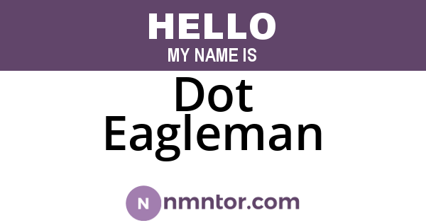 Dot Eagleman