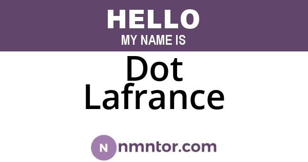 Dot Lafrance