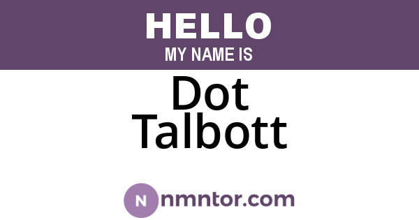Dot Talbott
