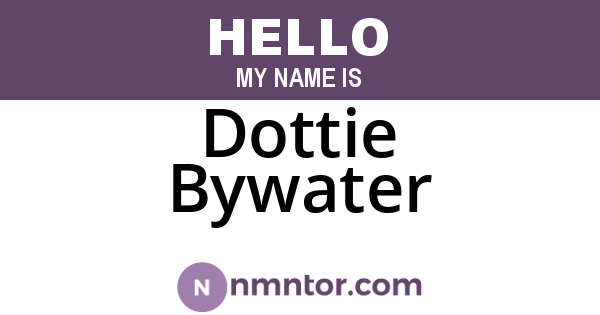 Dottie Bywater
