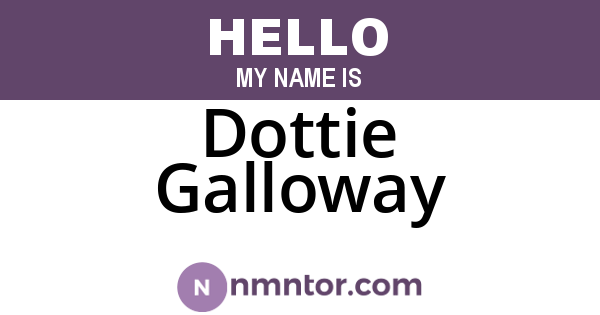 Dottie Galloway