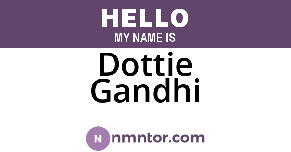 Dottie Gandhi