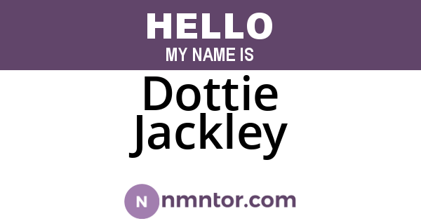 Dottie Jackley