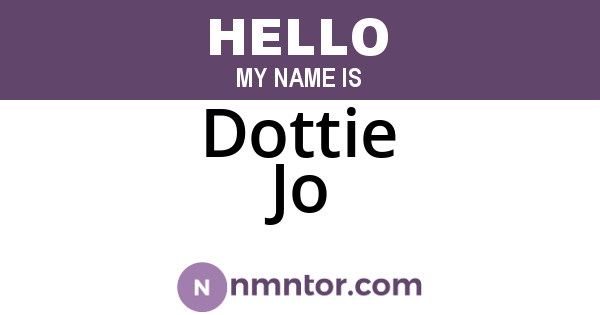 Dottie Jo