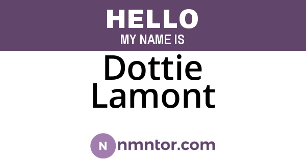 Dottie Lamont