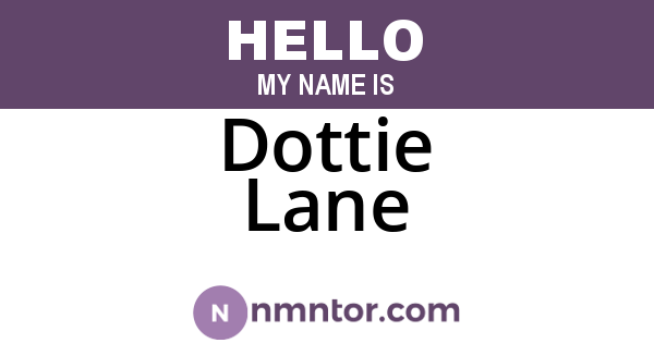 Dottie Lane