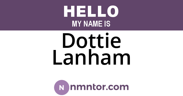 Dottie Lanham