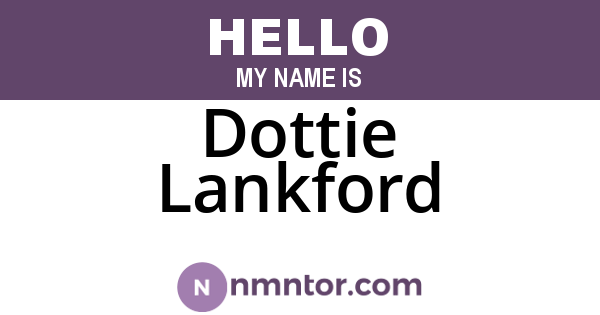 Dottie Lankford