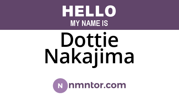 Dottie Nakajima