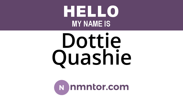Dottie Quashie