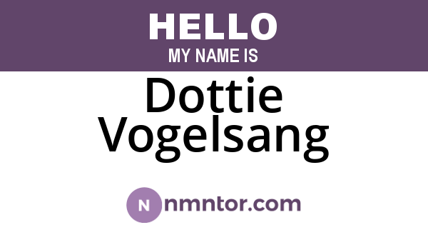 Dottie Vogelsang