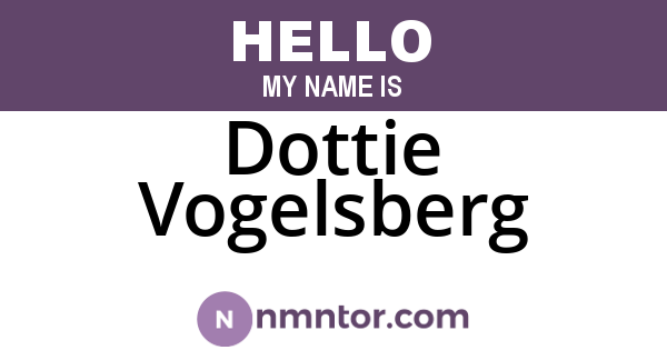 Dottie Vogelsberg