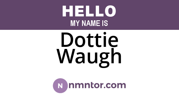 Dottie Waugh