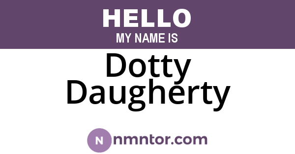 Dotty Daugherty