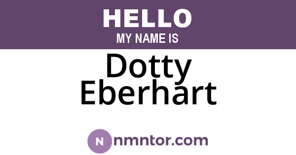Dotty Eberhart