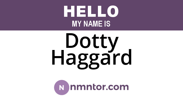 Dotty Haggard