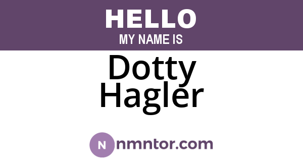Dotty Hagler