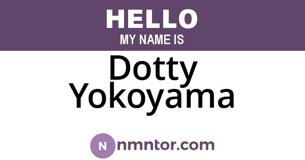 Dotty Yokoyama